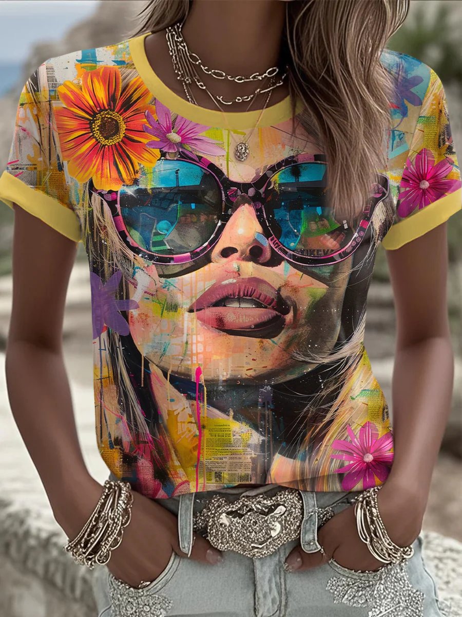Women's BB Sexy Forever Art Printed T-shirt