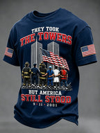 Men's 9.11 Never Forget Printing  T-Shirts