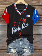 Women's Baseball Print T-Shirt