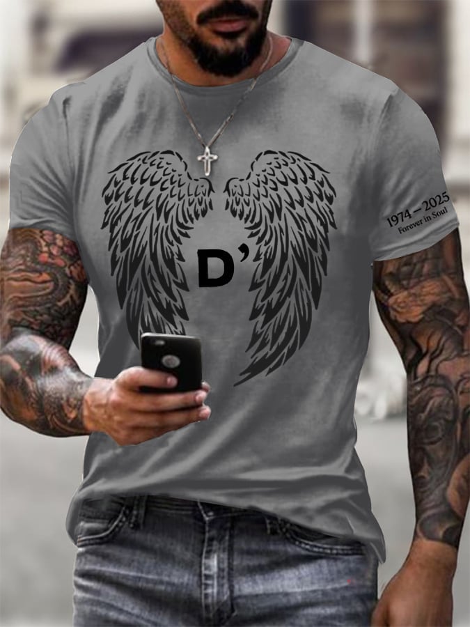 Men's  Neo Soul Printed Casual T-shirt