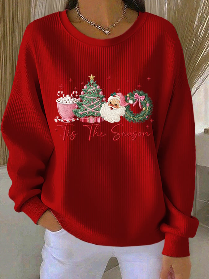 Women's Merry Christmas Print Casual Hoodie