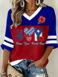 Women‘s Puerto Rico Printed Long Sleeve Top