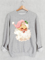 Christmas Santa Claus Print Sweatshirt