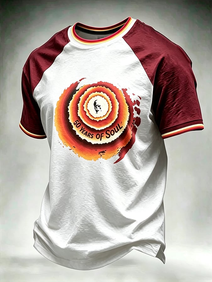 Men's Singer Print Casual T-Shirt