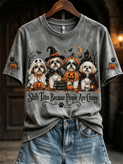 Women's Casual Halloween Printed Top