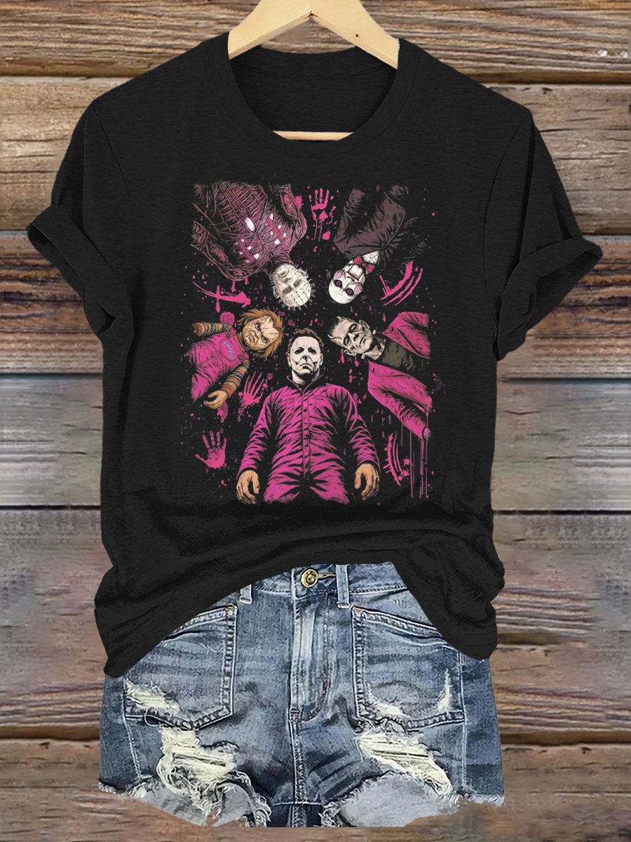 Horror Movies Halloween Art Print V-neck T-shirt