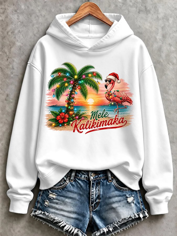 Women's Casual Printed Long-Sleeve Sweatshirt