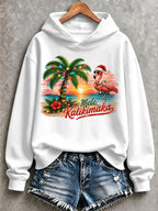 Women's Casual Printed Long-Sleeve Sweatshirt