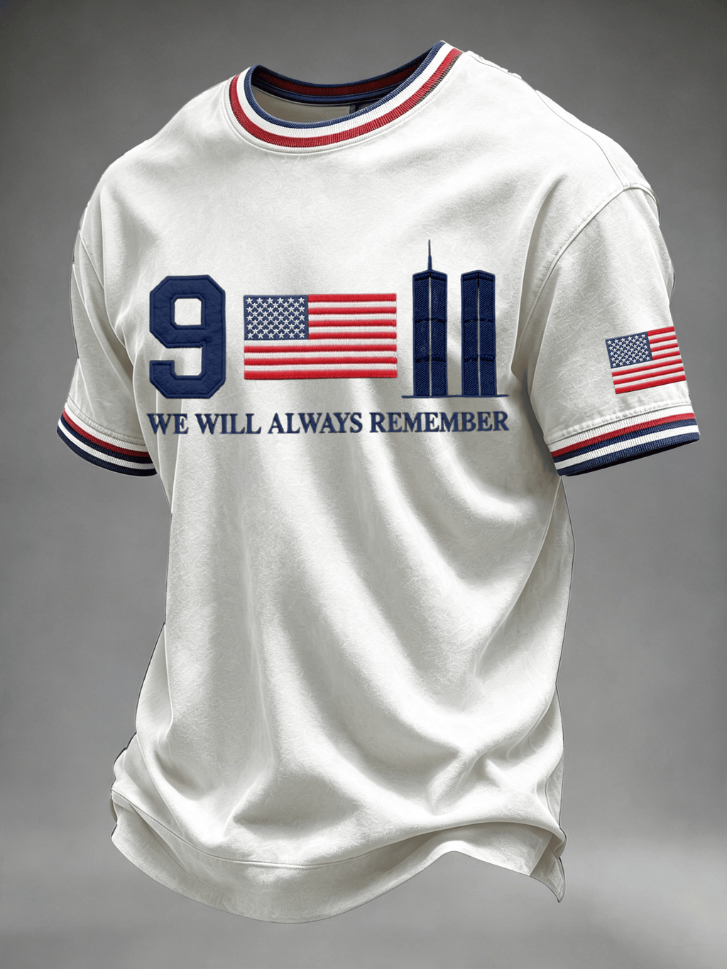 Men's 9.11 We Will Always Remember Printed T-Shirt