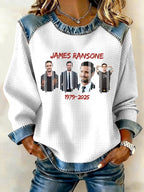 Retro James Print Sweatshirt