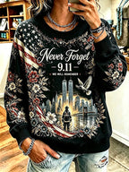 Women's Never Forget September 11 Print Top