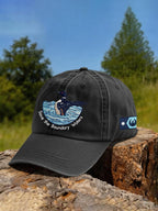 Retro Save The Boundary Waters Mn State Loon Print Baseball Cap