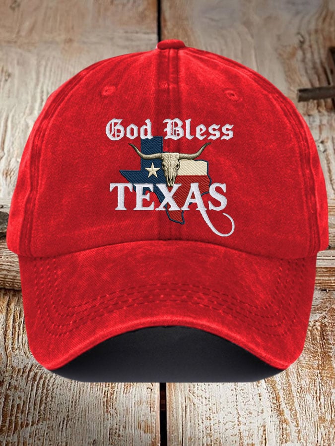 Unisex God Blessed Texas Print Baseball Cap