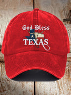 Unisex God Blessed Texas Print Baseball Cap