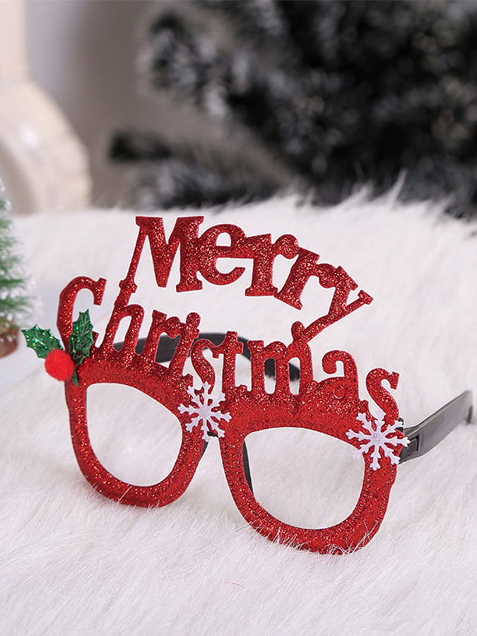 Christmas Party Decoration Glasses Frame