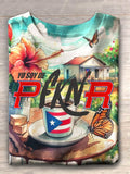 Yo Soy De PFKNR  Puerto Rico Printed T-shirt