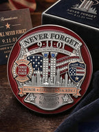 Unisex America's 9/11 Patriot Day Print Pin-back Button