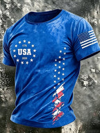 Men's Retro Print Short-Sleeve T-Shirt