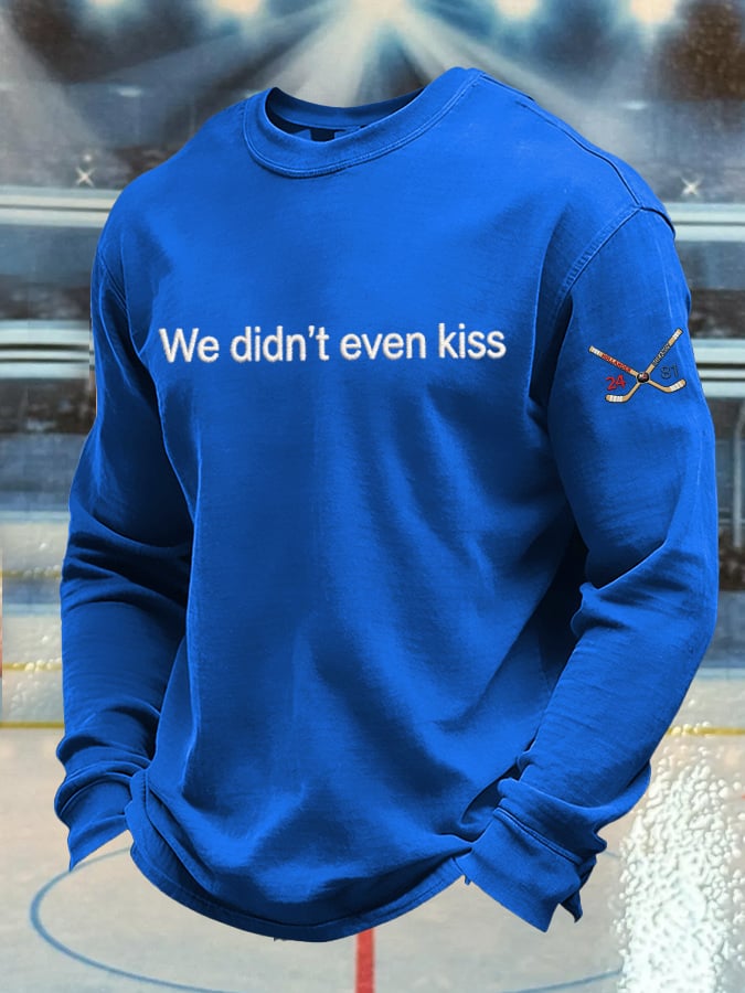 Men's casual retro ice hockey-themed long-sleeved T-shirt (inspired by movies/TV series)