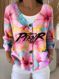 Puerto RIco Singer Boricua Decorate Printed Knitted Top