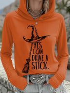 Women's Yes I Can Drive A Stick Print Casual Sweatshirt