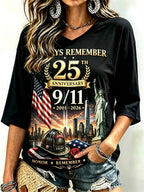 Women's 9/11 Memorial Graphic Top