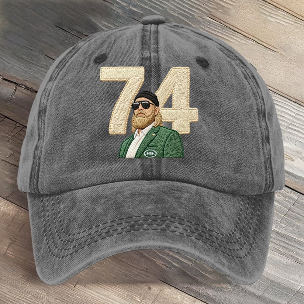 A True Jet 74 Football Art Printed Cap