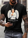 Men's Print Casual Printed T-shirt