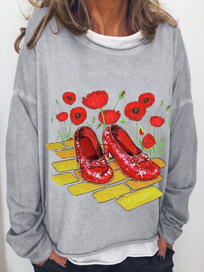 Women's Halloween printed casual sweatshirt