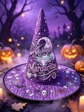 Unisex Halloween Casual Printed Witch Hat