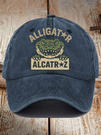 Alligator Alcatraz Funny Florida Everglades Dark Humor  Pride Baseball Cap