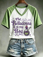 Women's The Belladonna Is In My Bag Print Casual T-shirt