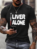 Men's Horror Movie Print T-Shirt