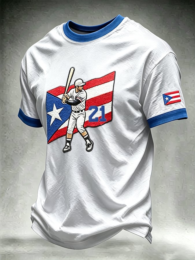 Men's Roberto Clemente Day Print Short-Sleeve T-Shirt