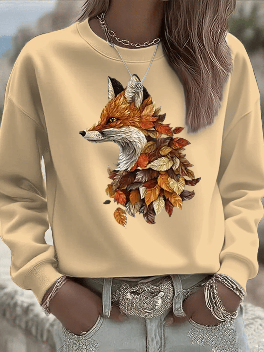 Women's Casual Autumn Animal Print Sweatshirt