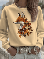Women's Casual Autumn Animal Print Sweatshirt