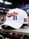 Unisex Puerto Rico Baseball-Print Hat