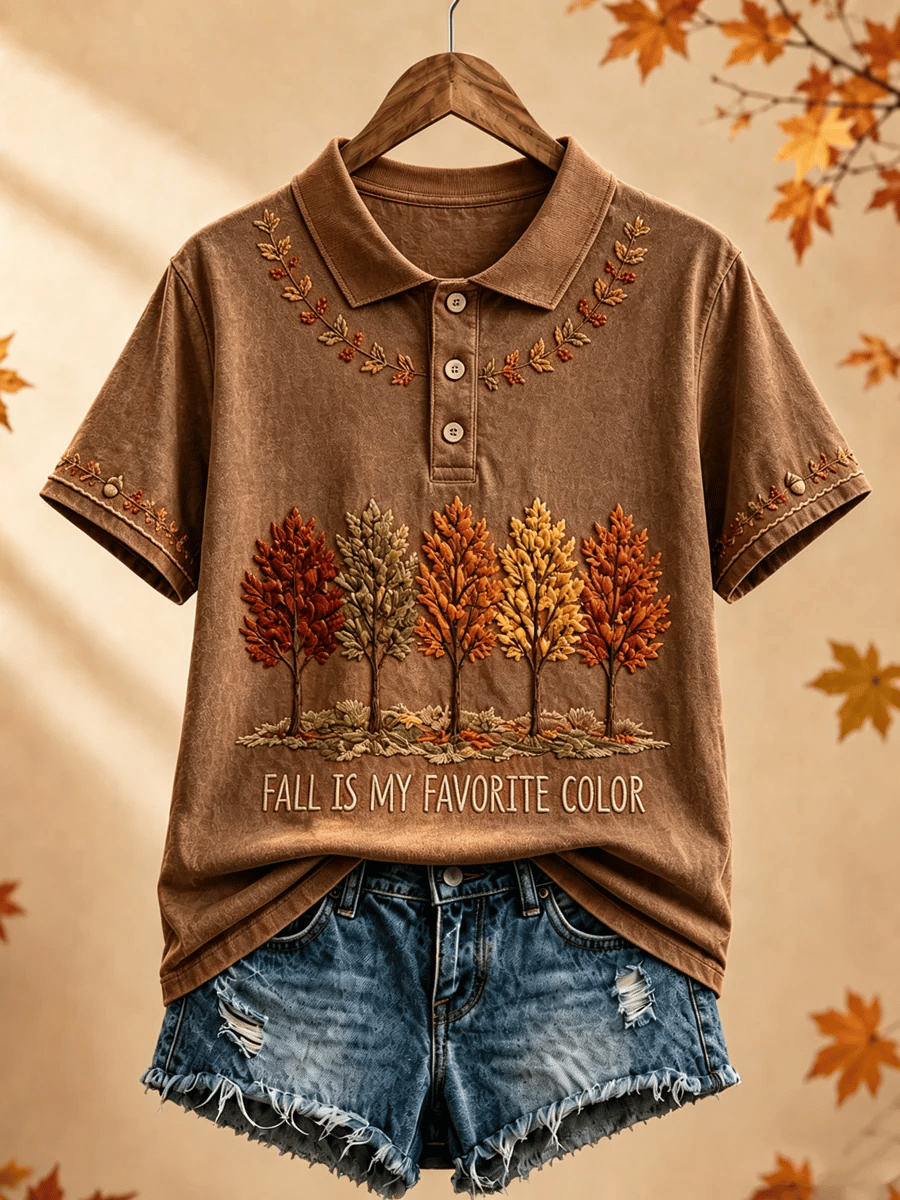 Women's Fall Is My Favorite Color Print T-shirt