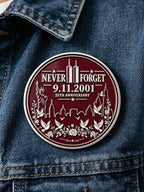 Unisex 9/11 25th Anniversary We Will Never Forget Brooch