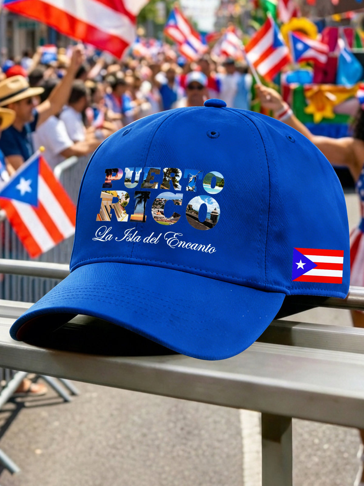 Unisex Puerto Rico Print Casual Hat
