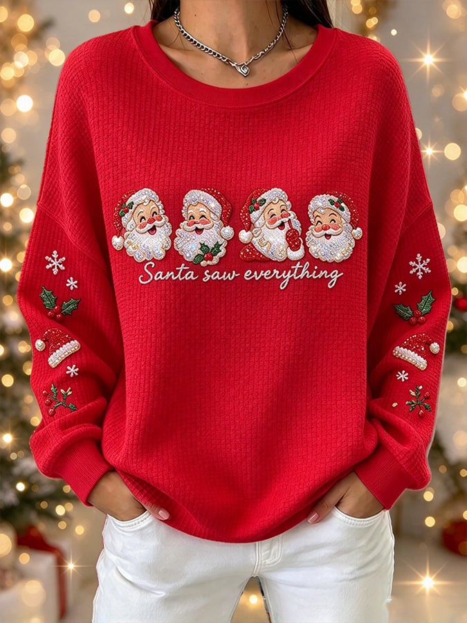 Women'S Christmas-Themed Top