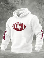 Men's Casual Rugby Print Sweatshirt
