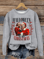 Women's Halloween Is My Christmas Printed Casual Sweatshirt