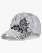 Unisex Rhinestone Butterfly Baseball Cap