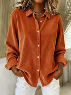 Women's Casual Multi-Color Corduroy Shirt