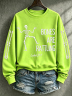 Women's Casual Printed Long-Sleeve Sweatshirt