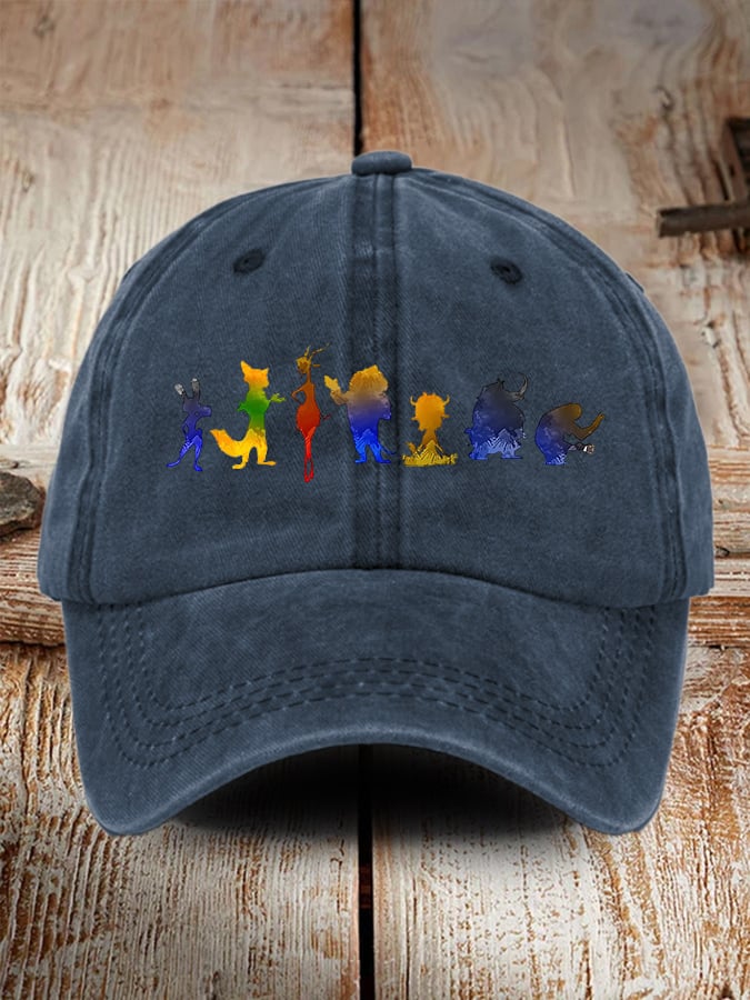 Retro Animals Print Baseball Cap