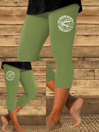 Women's Alligator Alcatraz Funny Florida Everglades Dark Humor Print Leggings