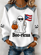 Women's Halloween In Puerto Rico Print Top