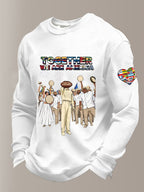 Men's「TOGETHER WE ARE AMERICA waffle-knit T-shirt